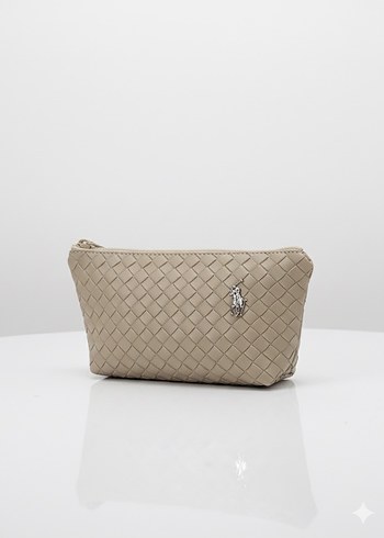 U.S Polo Assn. Bej Kadın Fermuarlı Minimalist Çanta