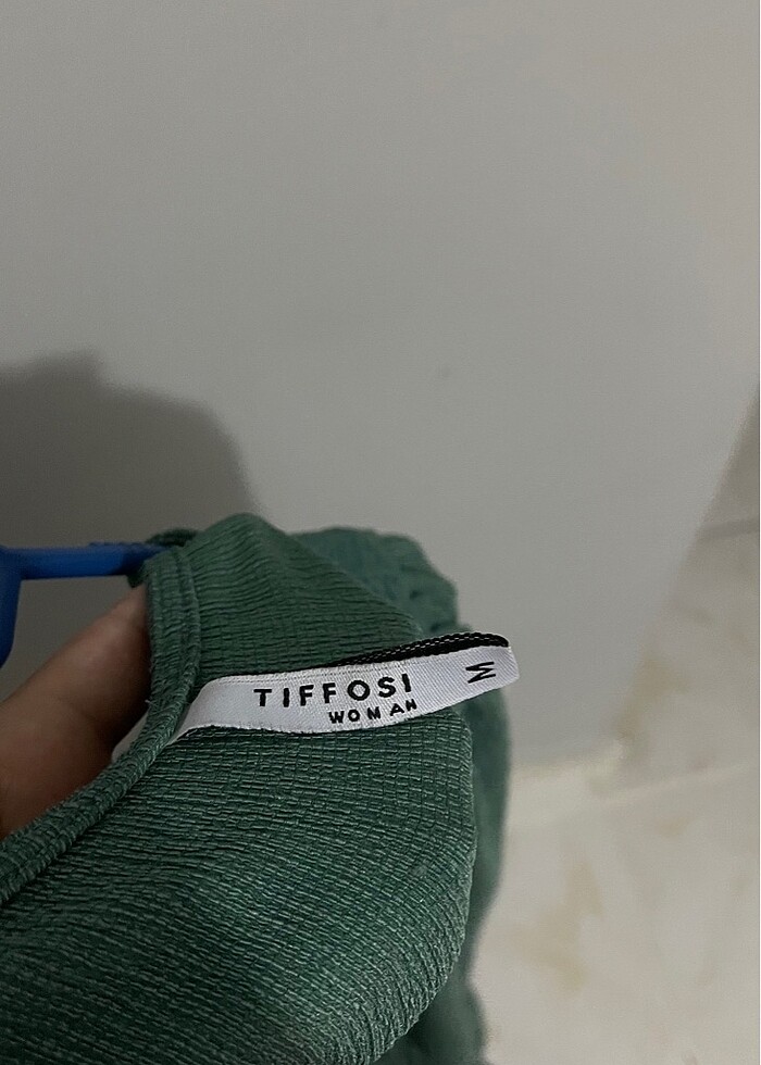 Yeşil büzgülü üst - Görsel 3