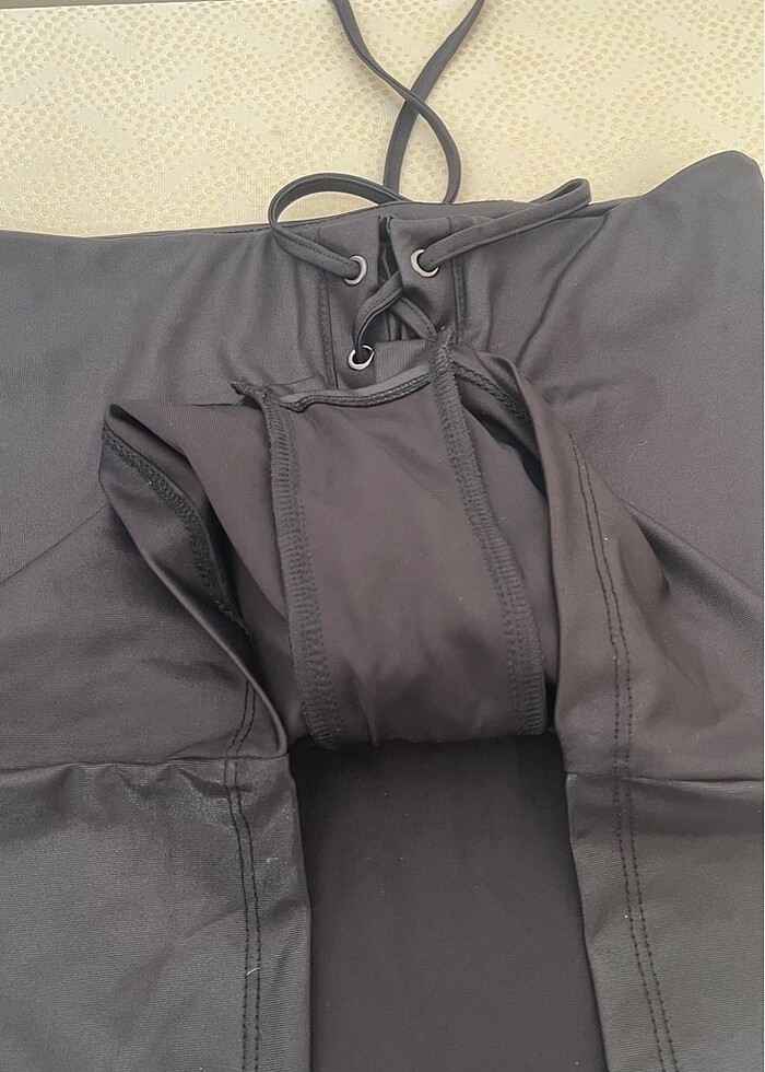 İpli deri etek - Görsel 2