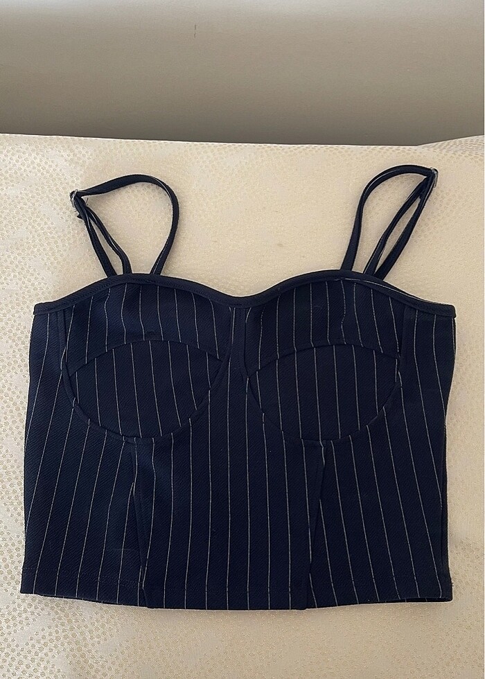 Çizgili mini crop - Görsel 2