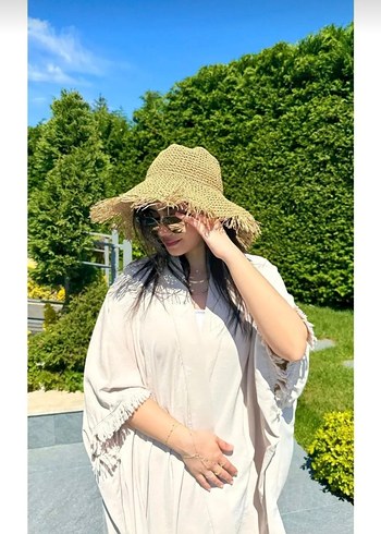 Bohem Tarz Siyah Hasır Şapka - Görsel 8