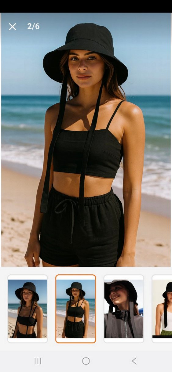 Siyah Bantlı Kadın Sokak Stili Şapka - Görsel 5