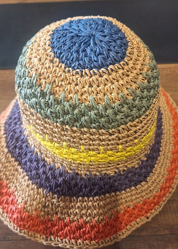 Renkli Örgü Bohem Kadın Şapka - Görsel 5