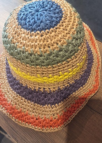 Renkli Örgü Bohem Kadın Şapka - Görsel 4