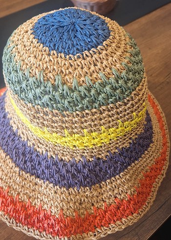Renkli Örgü Bohem Kadın Şapka - Görsel 6