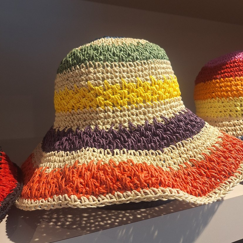 Renkli Örgü Bohem Kadın Şapka - Görsel 3