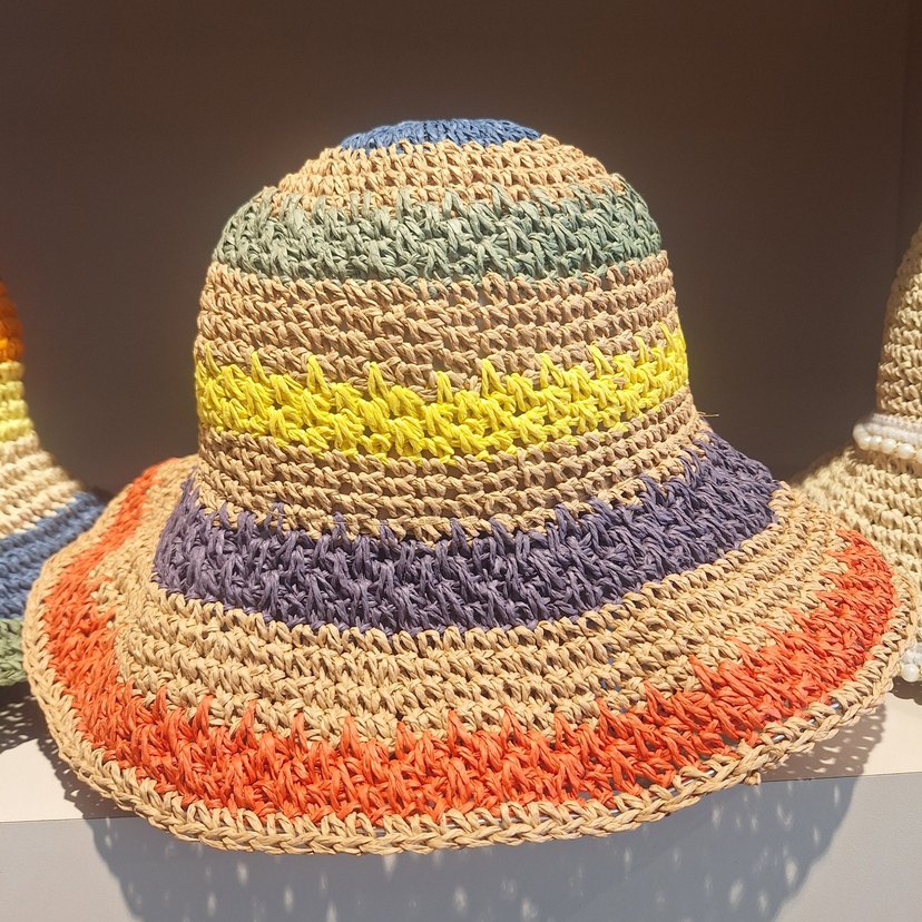 Renkli Örgü Bohem Kadın Şapka - Görsel 2