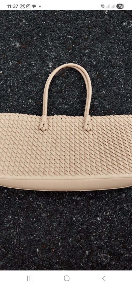 Minimalist Beyaz Kadın Çanta Fermuarlı - Görsel 5