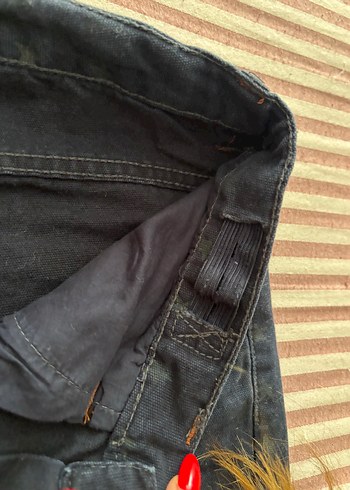 Erkek Çocuk Düğmeli Rahat Kesim Denim Pantolon - Görsel 4