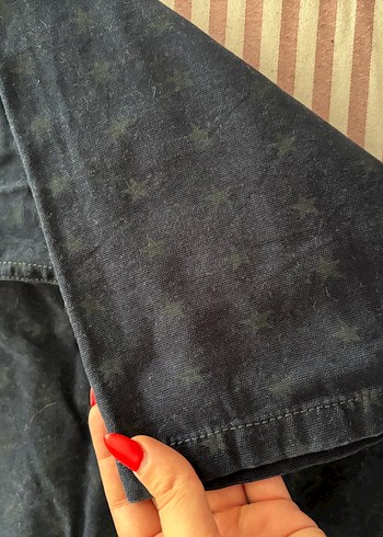 Erkek Çocuk Düğmeli Rahat Kesim Denim Pantolon - Görsel 2