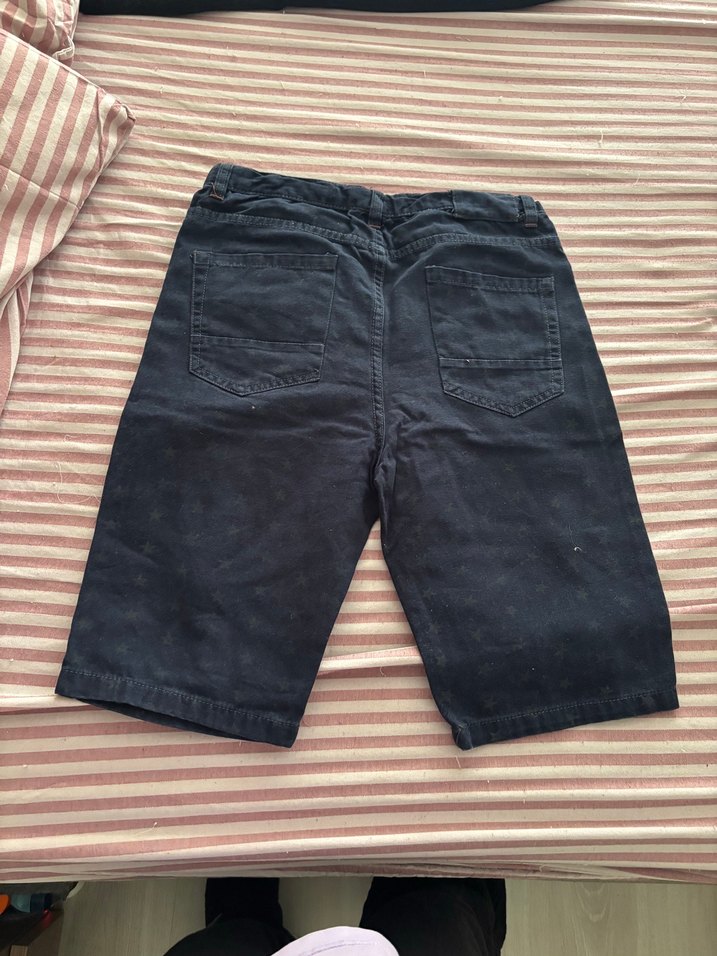 Erkek Çocuk Düğmeli Rahat Kesim Denim Pantolon - Görsel 5