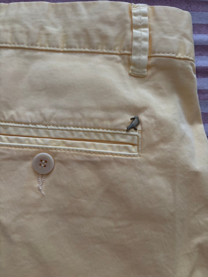 Sarı Kemerli Erkek Mini Şort - Görsel 5