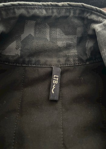 Erkek Gri Kamuflaj Desenli Denim Mont - Görsel 3