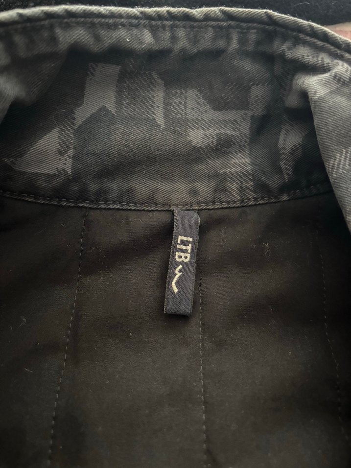 Erkek Gri Kamuflaj Desenli Denim Mont - Görsel 3