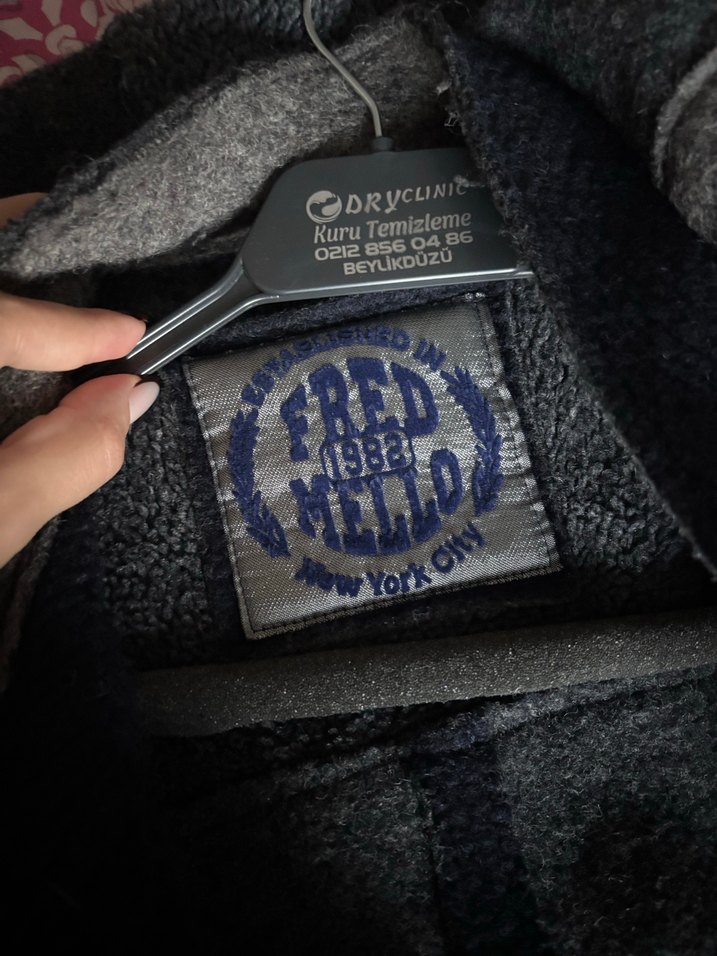 Düğmeli Midi Gri erkekKaban - Görsel 4