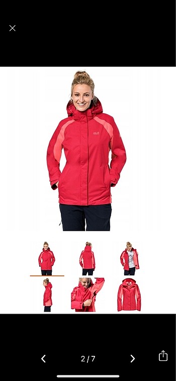 Jack wolfskin mevsimlik ceket - Görsel 2