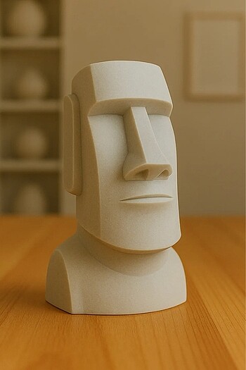 Moai Face Dekoratif Obje