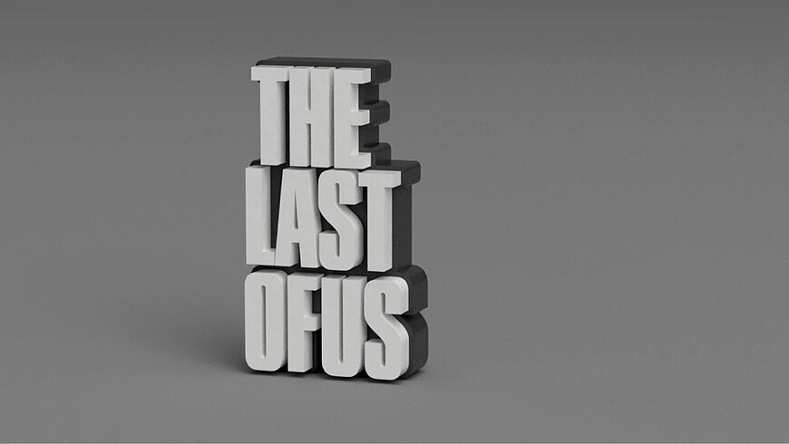 Sony The Last Of Us 3D Logo