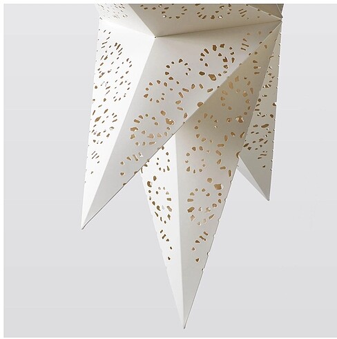 Ikea STRÅLA abajur başlığı, beyaz, 90 cm