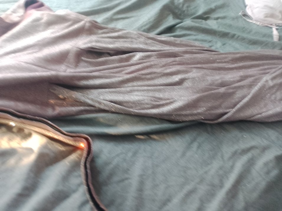 Uzun, Askısız, Gri Drapeli Kadın Abiye Elbise - Görsel 5