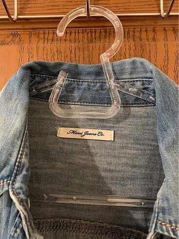 s Beden Mavi jeans kot gömlek