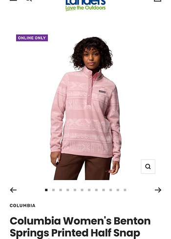 Columbia Kadin Benton Springs Pembe Polar