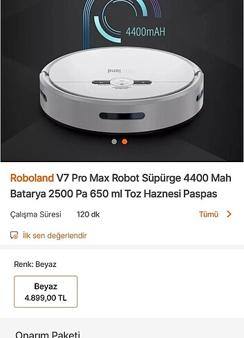 Robot süpürge
