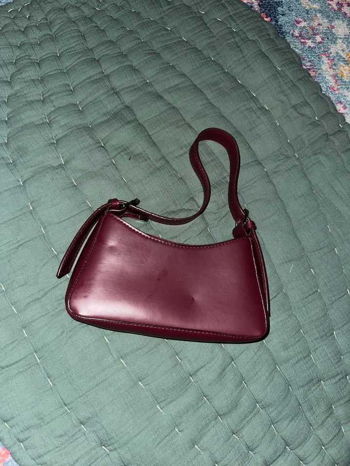 Bordo Omuz Çantası - Görsel 2