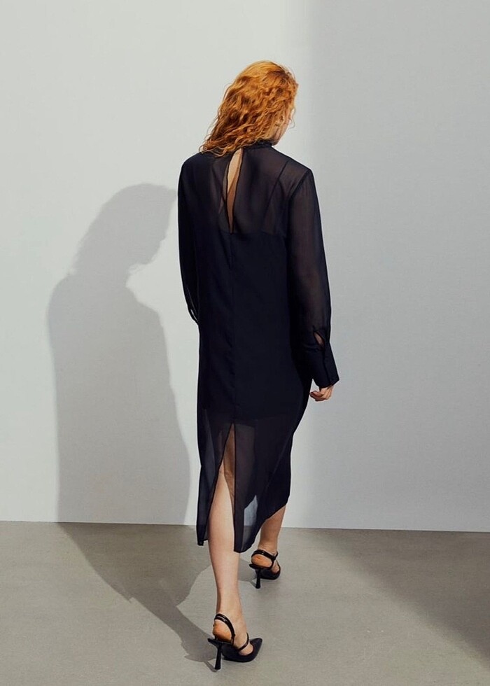 Hm şifon elbise - Görsel 4