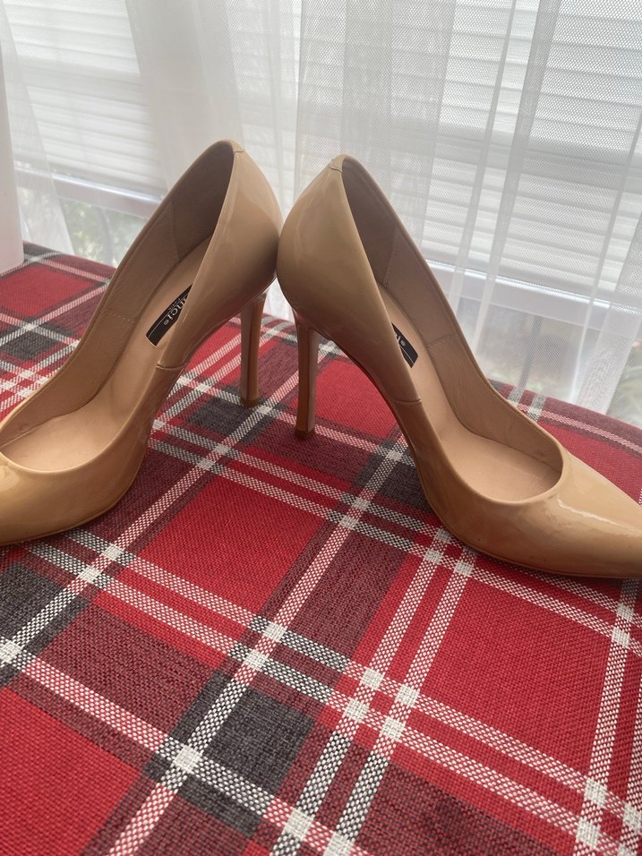 Bej Stiletto Topuklu Kadın Ayakkabı - Görsel 2