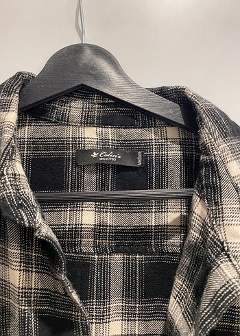 Gri Ekoseli Pamuklu Uzun Kollu Kadın Gömlek Elbise - Görsel 2