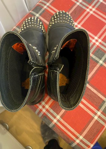 Sivri Tokalı Siyah Deri Rock Punk Bot - Görsel 4