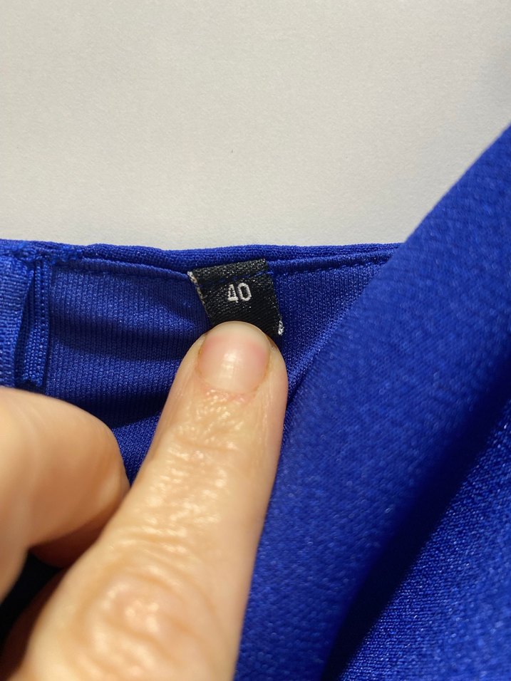 Mavi Mini Elbise, Fırfırlı Askılar - Görsel 3