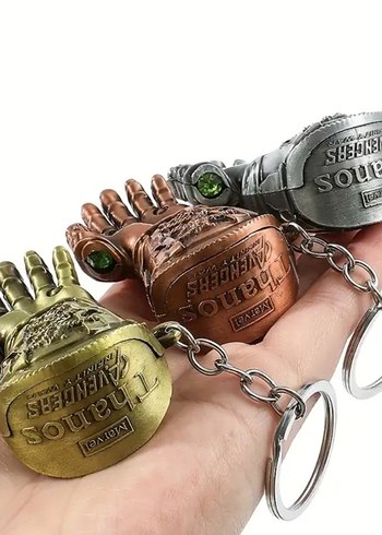  Beden altın Renk 3D Marvel Thanos güç eldiveni