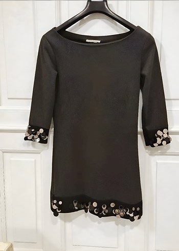 Pullu Payetli yılbaşı elbisesi - Görsel 6