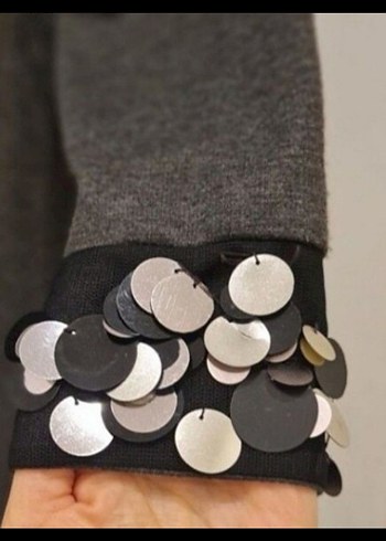 Pullu Payetli yılbaşı elbisesi - Görsel 5