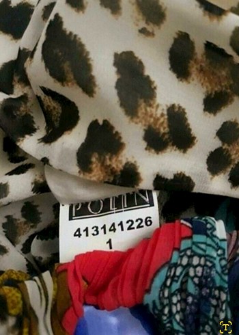 Leopar Desenli Drapeli Elbise - Görsel 5