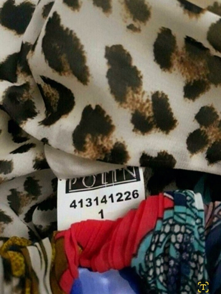 Leopar Desenli Drapeli Elbise - Görsel 5