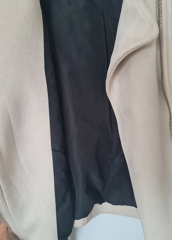 Zara süet biker mont - Görsel 6