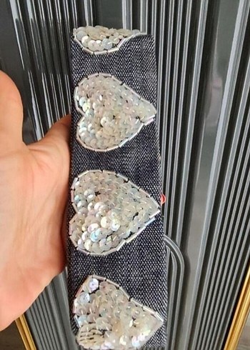 Nakışlı Tasarım Kalpli Kemer - Görsel 2