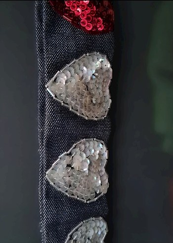 Nakışlı Tasarım Kalpli Kemer - Görsel 4