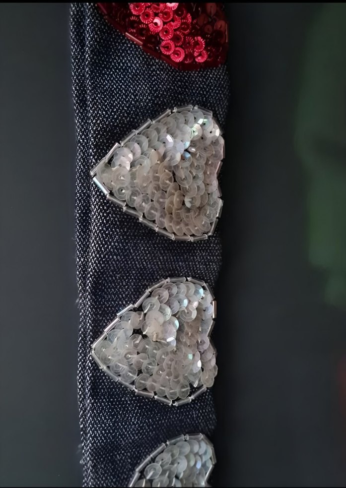 Nakışlı Tasarım Kalpli Kemer - Görsel 4