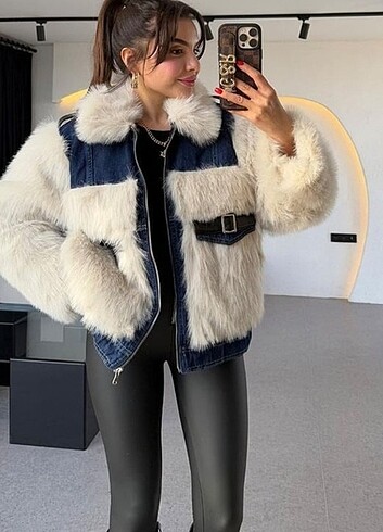 Tasarım denim Kürk