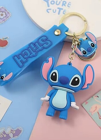 Stitch anahtarlık çanta aksesuarı 3D