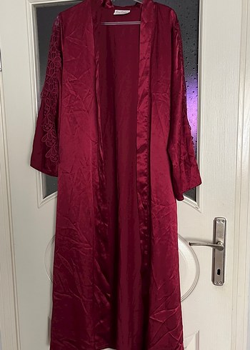 Bordo Dantel Detaylı Kadın Pijama Takımı - Görsel 7