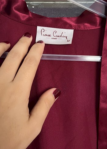 Bordo Dantel Detaylı Kadın Pijama Takımı - Görsel 6