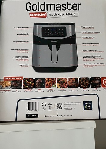 Goldmaster Gri Hava Fritözü - Görsel 4