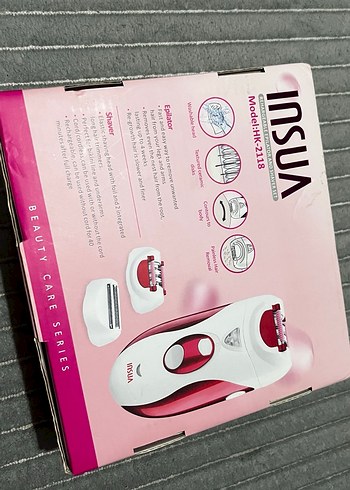 INSUA 2'si 1 Arada Pembe Epilatör - Görsel 3