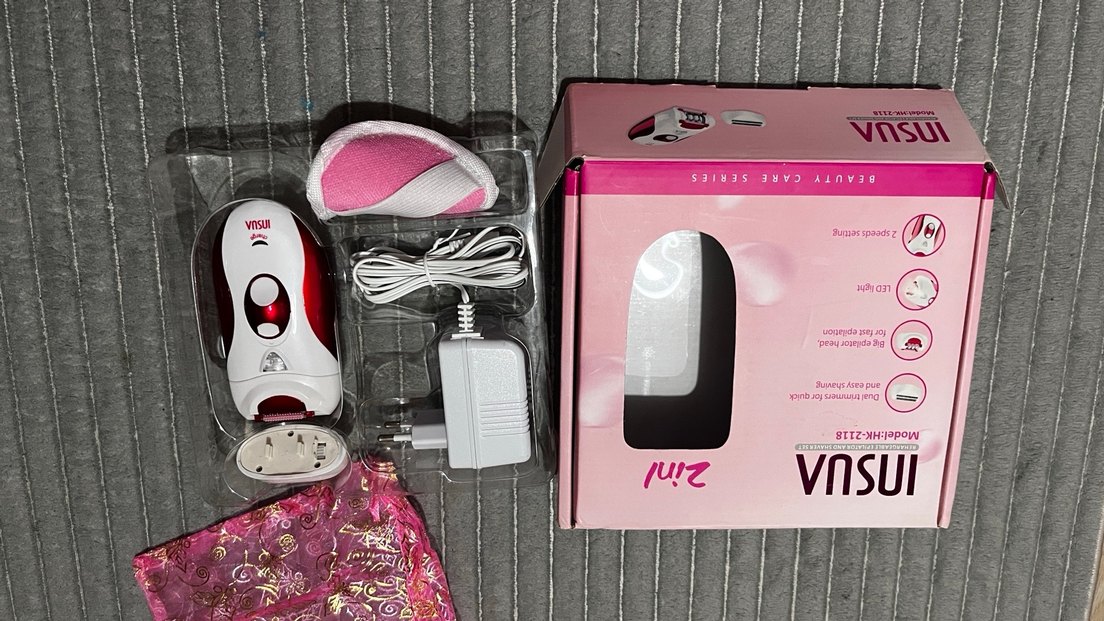 INSUA 2'si 1 Arada Pembe Epilatör - Görsel 4