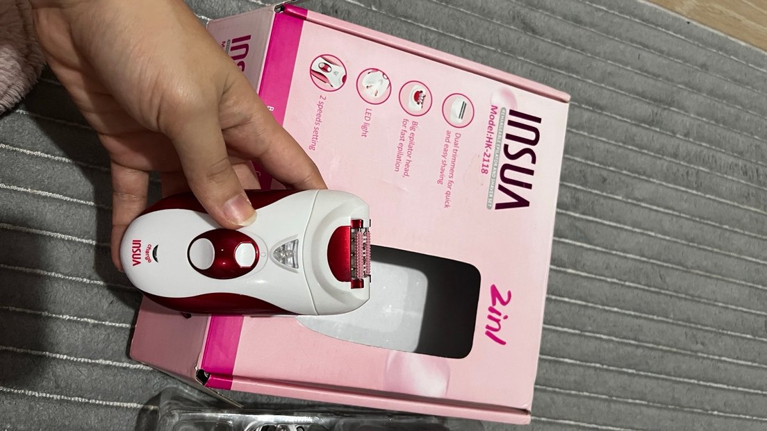 INSUA 2'si 1 Arada Pembe Epilatör - Görsel 2
